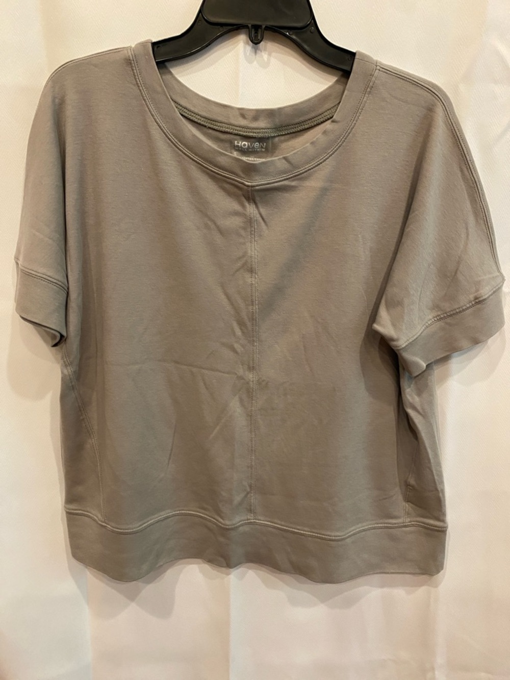 Haven Well Within Boxy Short Sleeve Pullover in Gray